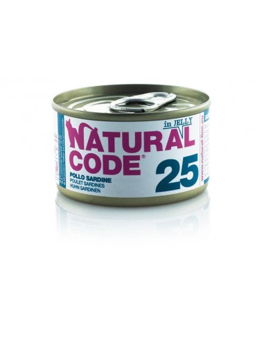 Natural Code - N.25 - Pollo e Sardine - In gelatina - 85gr