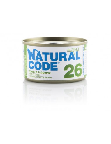 Natural Code - N.26 - Tonno e Tacchino - In gelatina - 85g