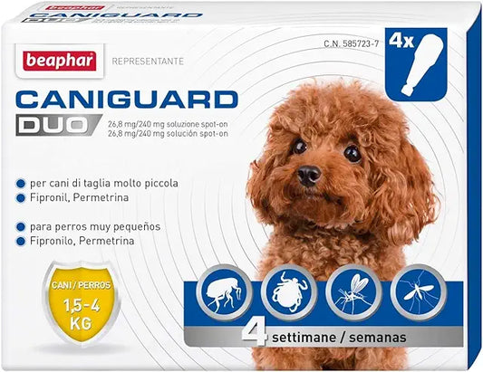 Beaphar - Caniguard Duo Cane - 1,5-4kg - 4 Pipette