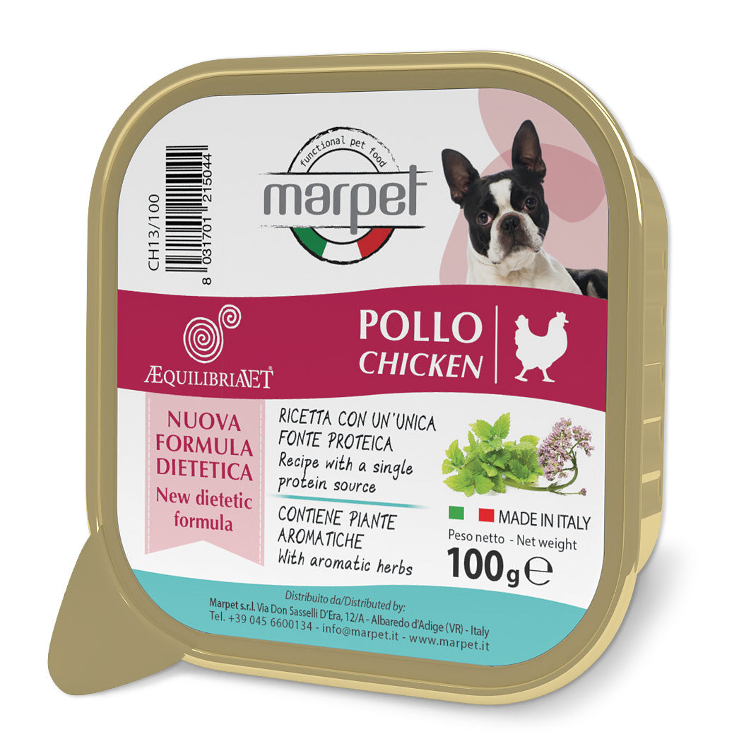 Marpet AEquilibriavet - Cibo umido per cani adulti - Pollo 100gr