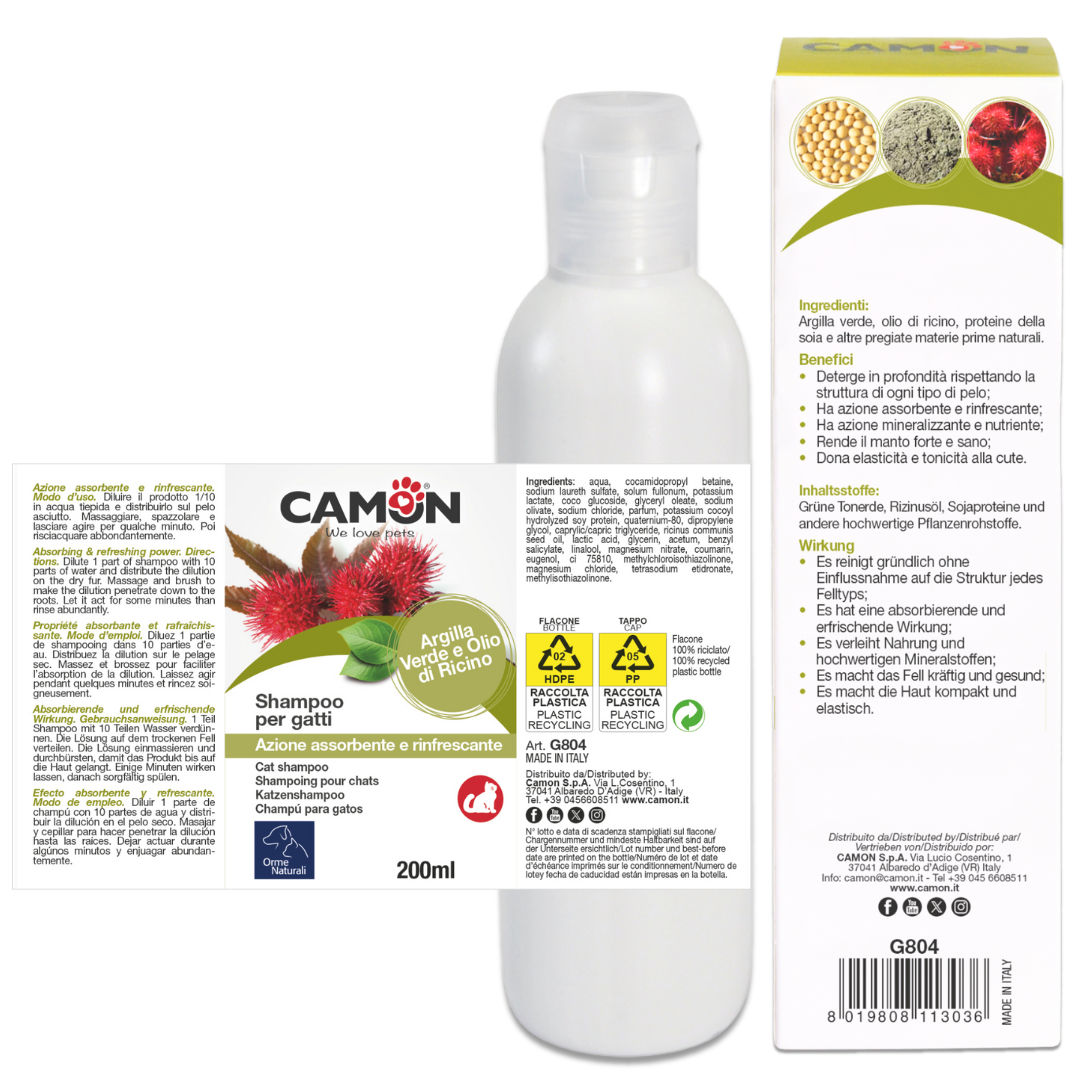 Camon Natural - Shampoo per gatti - 200ml
