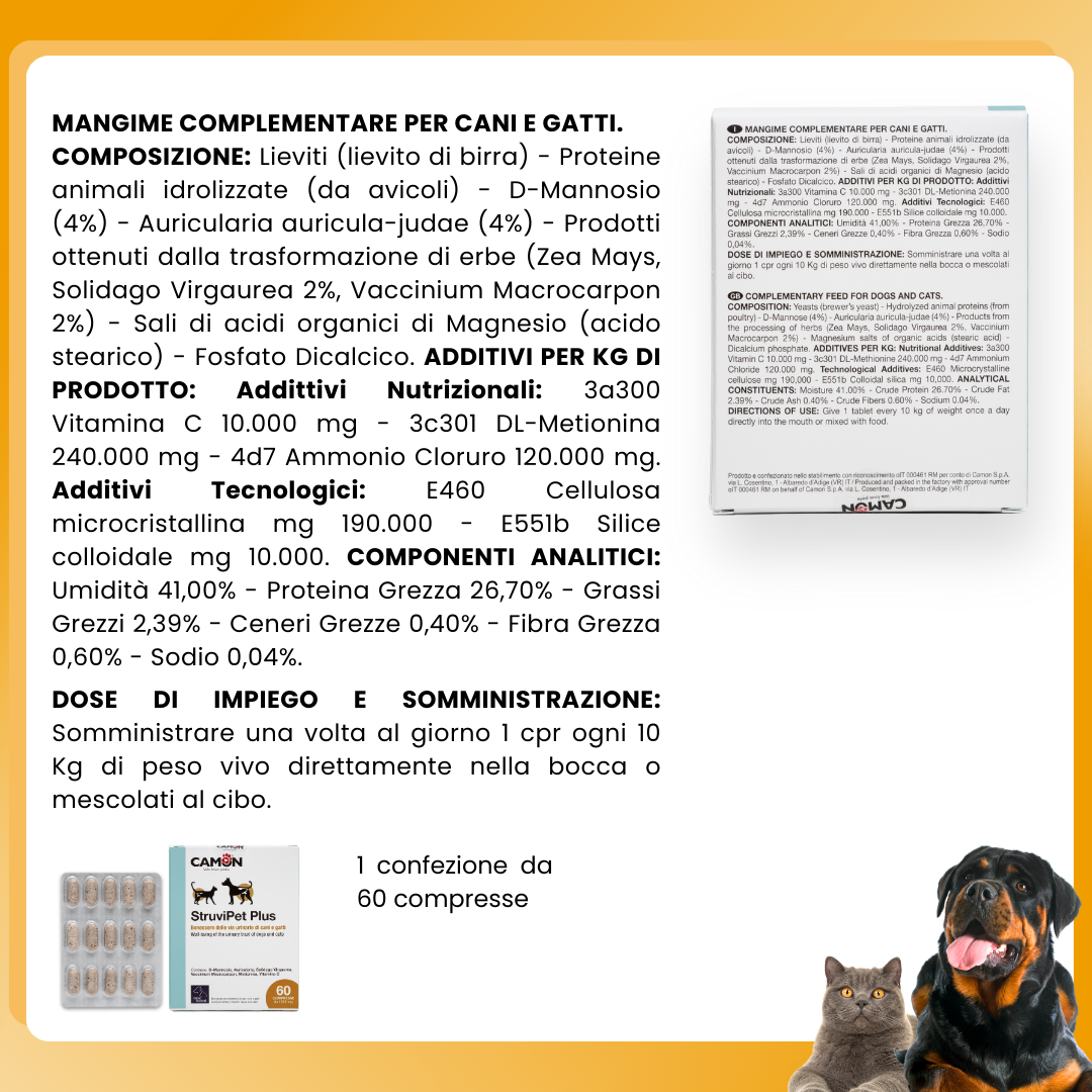 Camon Natural - Struvipet Plus - 60 compresse