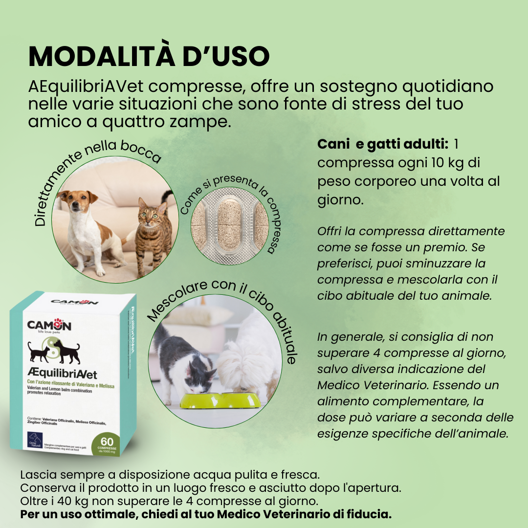 Camon Natural - Orme Naturali -Compresse ÆquilibriAVet - 60 compresse