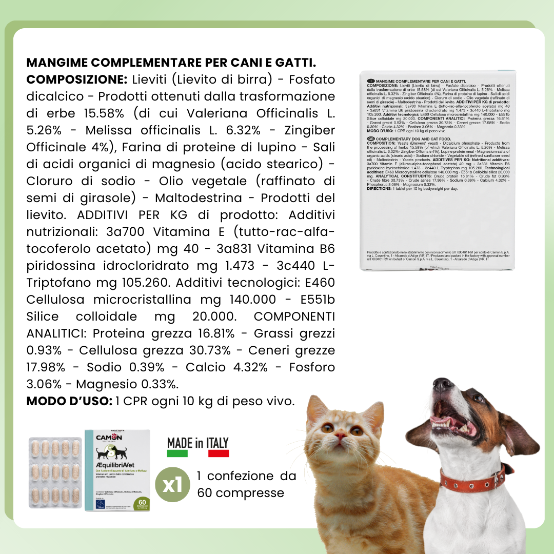 Camon Natural - Orme Naturali -Compresse ÆquilibriAVet - 60 compresse