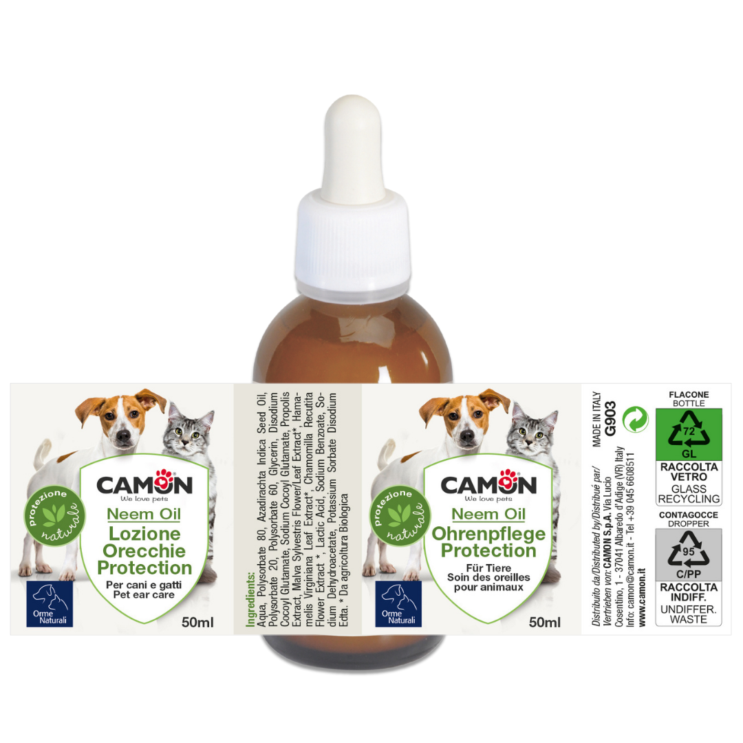 Camon Natural - Lozione Orecchie all' Olio di Neem - 50ml