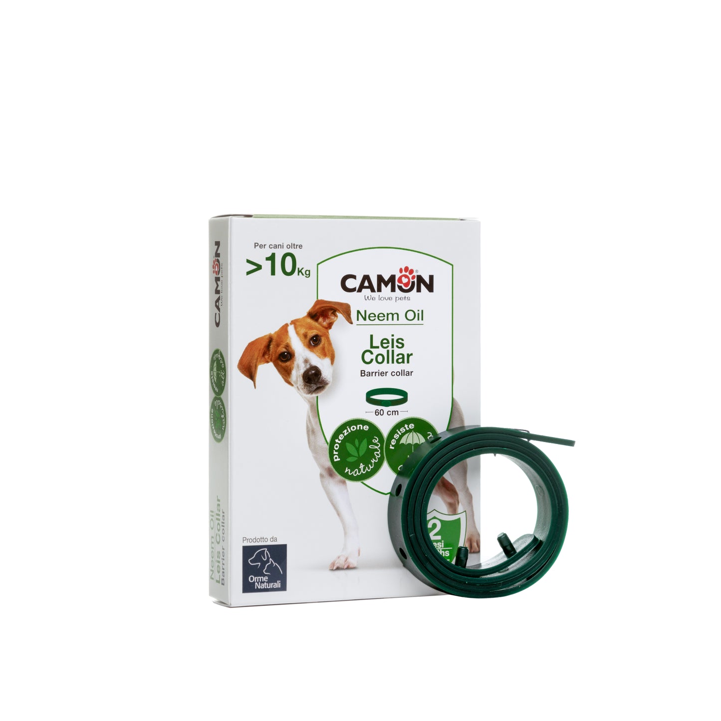 Camon - Orme Naturali - Collare Leis per cani - 60cm - oltre 11 kg
