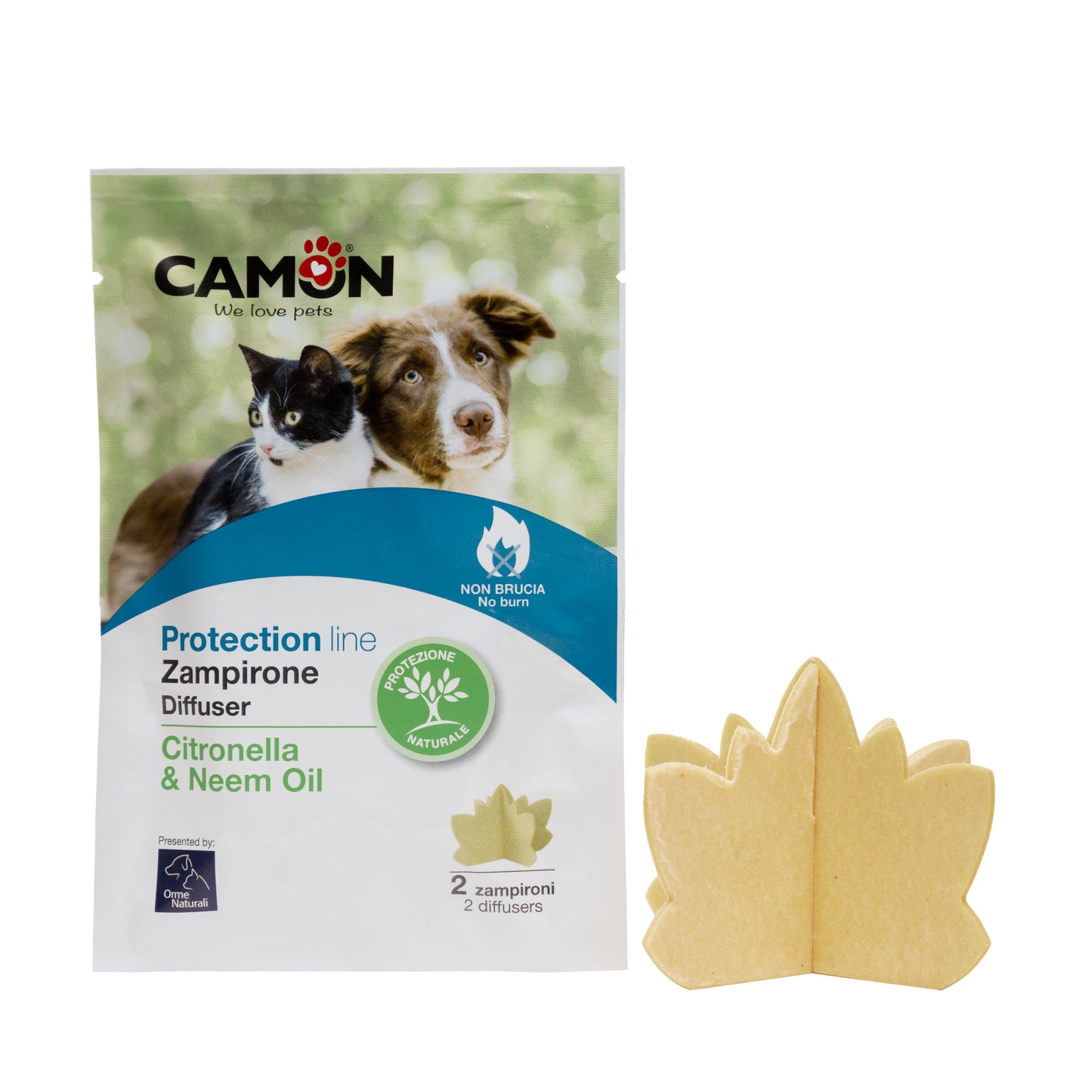 Camon Protection - Orme Naturali - Zampirone con Citronella e Neem - 2 alberelli