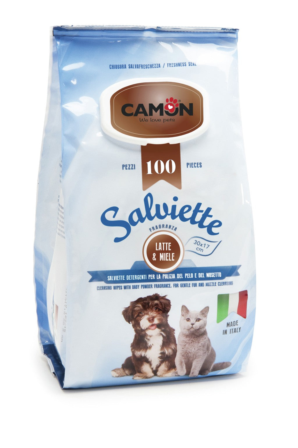 Camon - Salviette al profumo di Latte e Miele - 100 pezzi