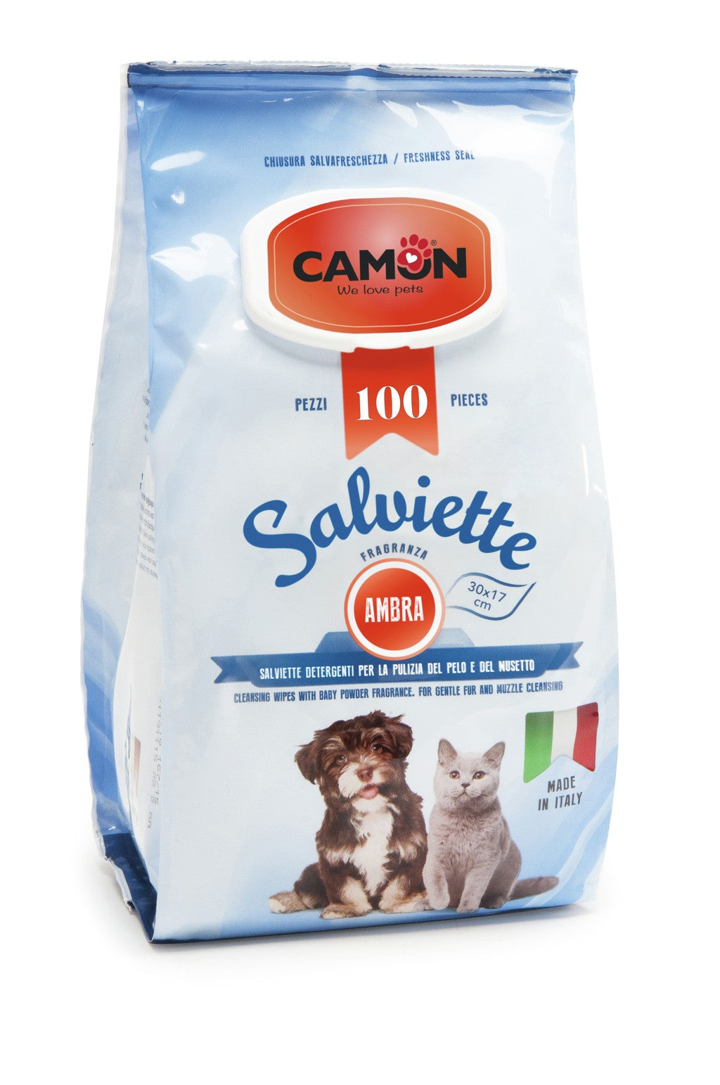 Camon - Salviette al profumo di Ambra - 100 pezzi