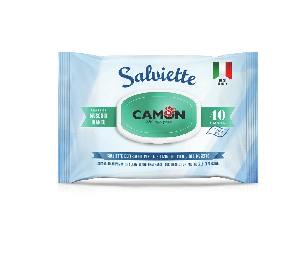 Camon - Salviette al profumo di Muschio bianco - 40 pezzi