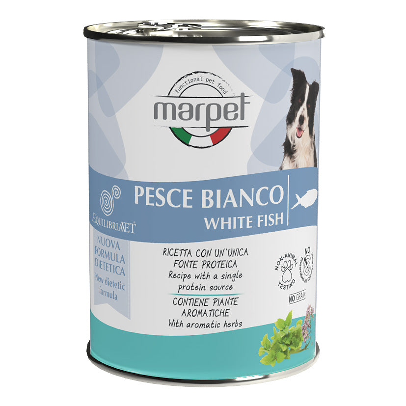 Marpet AEquilibriavet - Cibo umido per cani adulti - Pesce bianco 400gr