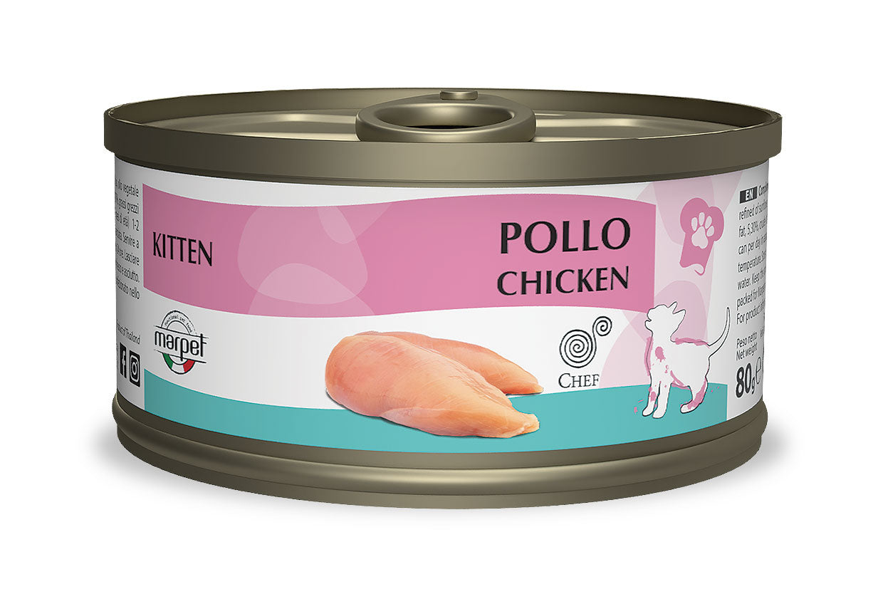 Marpet Chef - Cibo umido per gattini - Pollo 80g