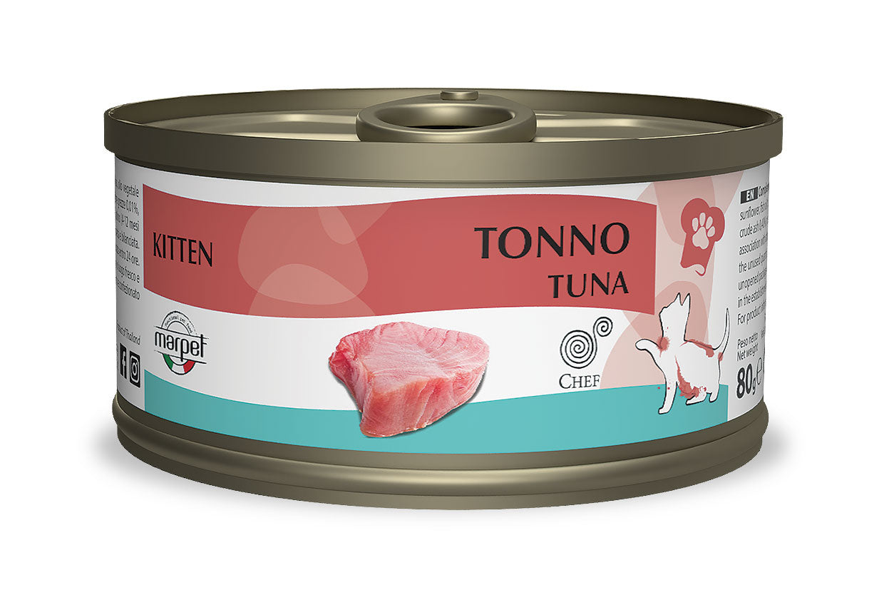 Marpet Chef - Cibo umido per gattini - Tonno 80g