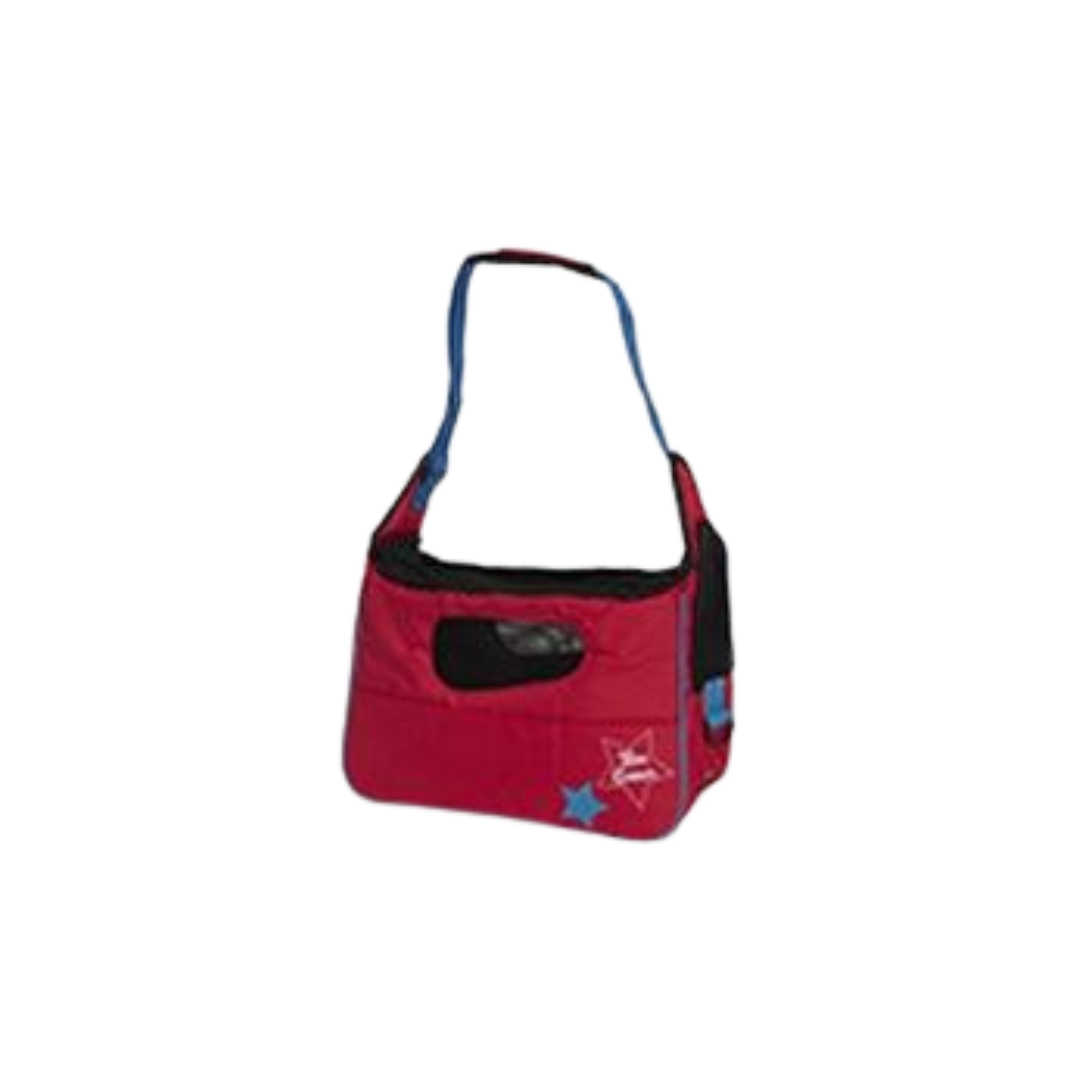 Camon Borsa Trasportino per Cani e Gatti Rossa 40x20x27cm