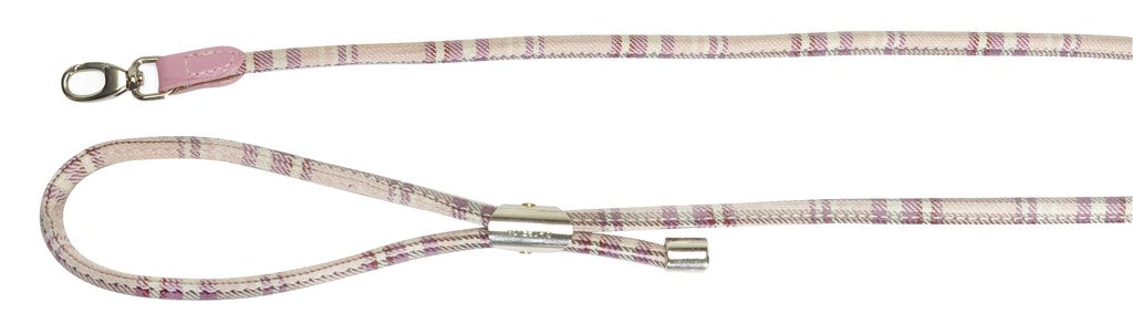 Camon - Guinzaglio Chéri Scozzese Rosa - 100cm