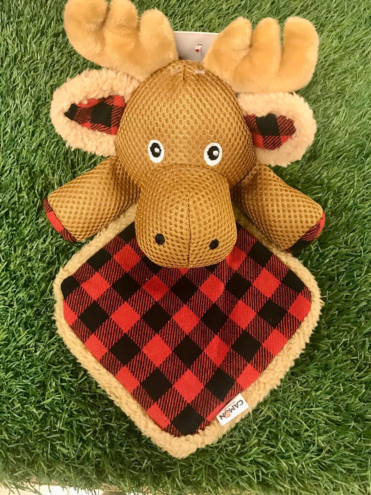 Gioco in tessuto a forma di Renna con coperta per Cani- Camon