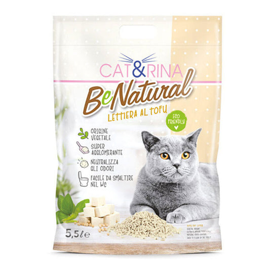 Cat&Rina BeNatural - Lettiera per gatti al profumo di Tofu - 5,5LT