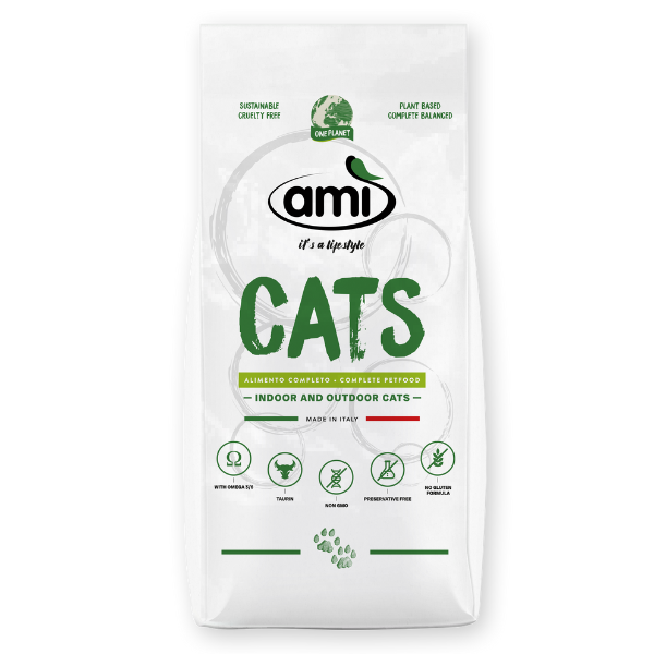Amì Cat - Crocchette per gatti 7,5 KG - 100% Vegetali