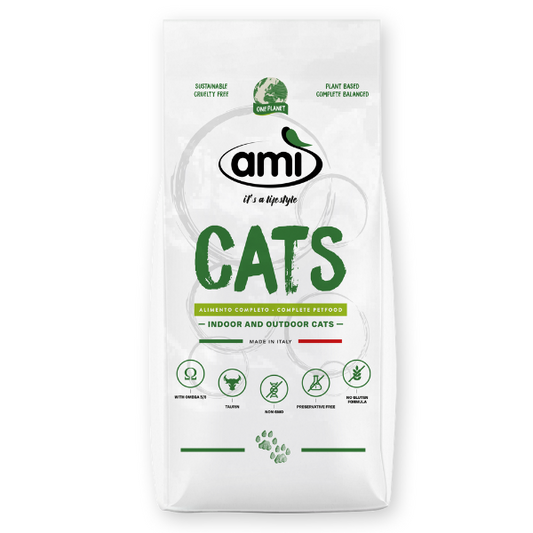 Amì Cat - Crocchette per gatti 7,5 KG - 100% Vegetali