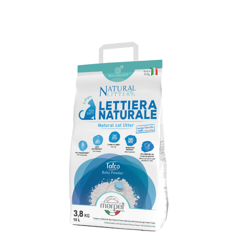 Marpet AEquilibriavet - Lettiera naturale per gatti - Talco 10lt