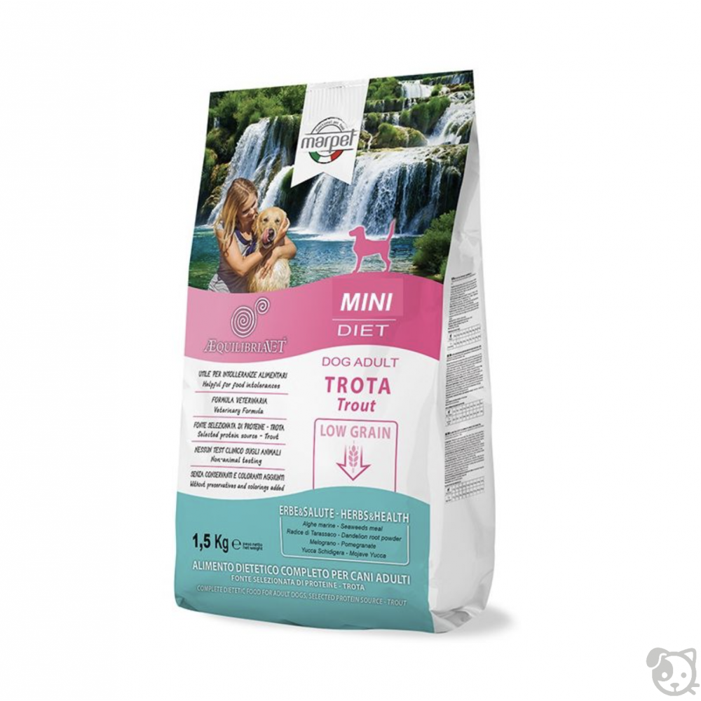 Marpet AEquilibriavet - Crocchette per cani mini/small - Trota 1,5kg