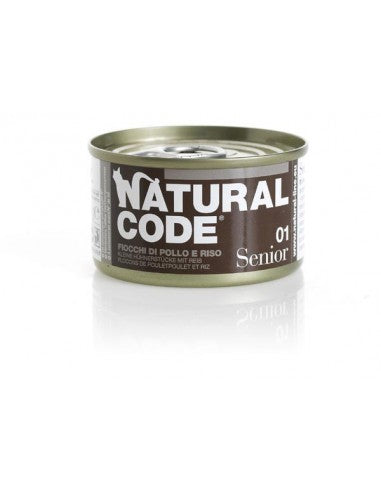 Natural Code Senior - N.01 - Fiocchi di Pollo - 85gr