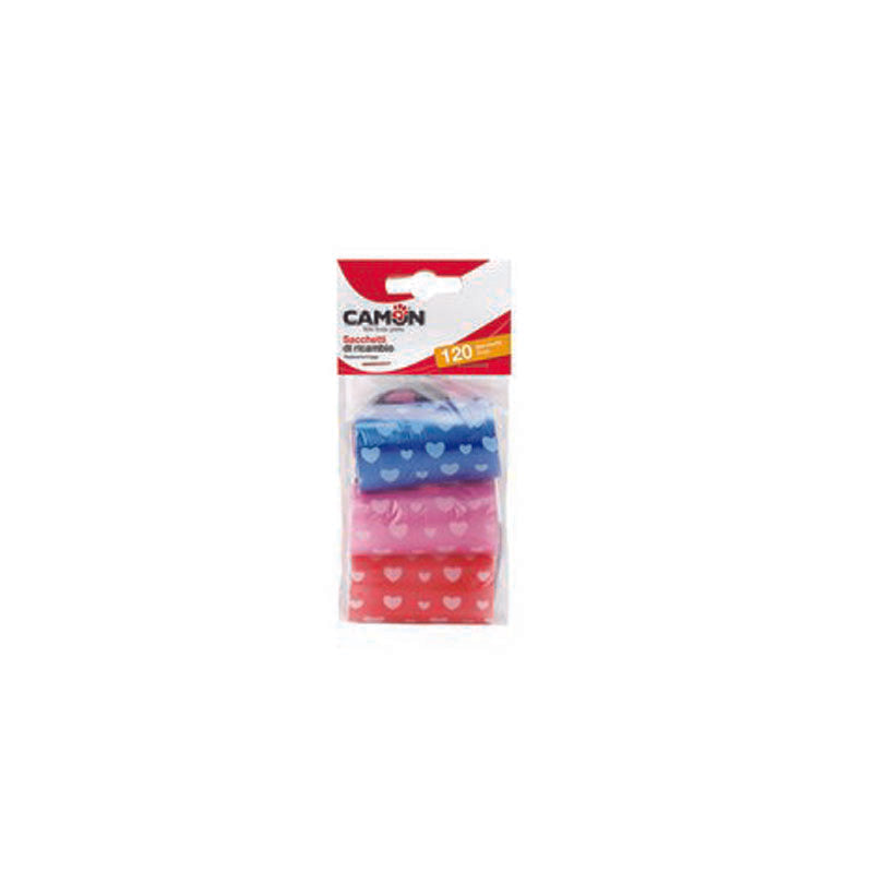 Camon - Sacchetti di Ricambio Colorati - 6 rotoli