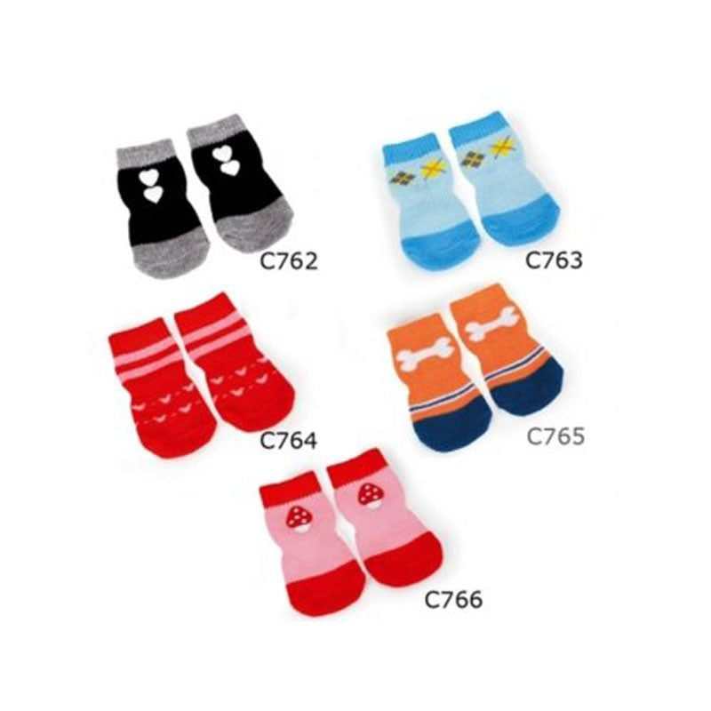 CALZE PET-Nere c/Cuori Tg.M