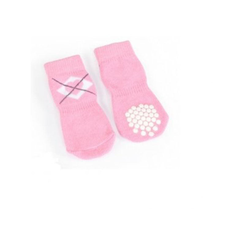 CALZE PET-ROSA RomboCuor-TgXXL