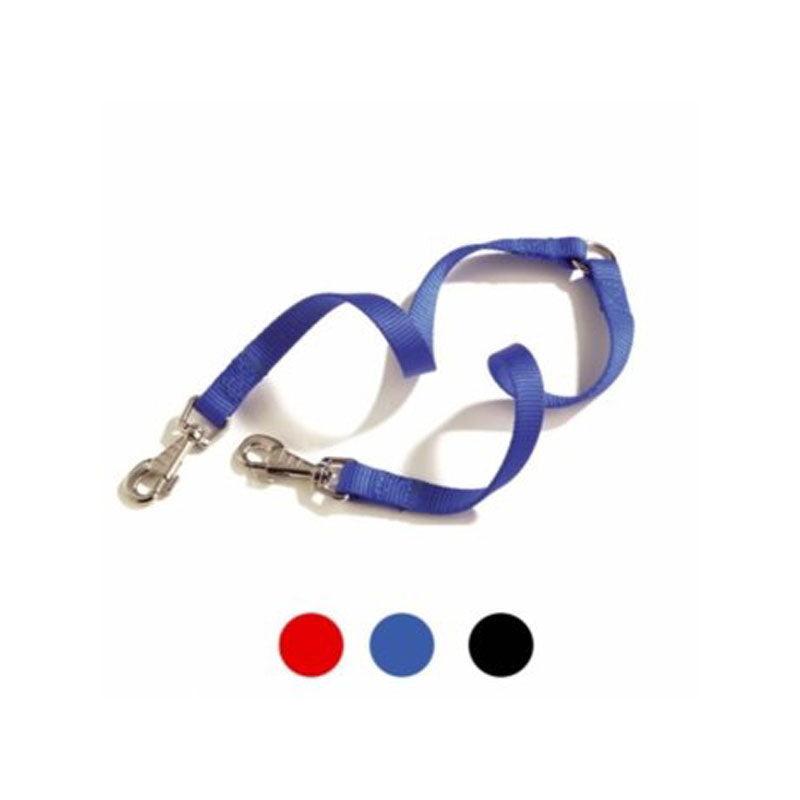 Accoppia Cani Nylon - Nero - 12x350mm