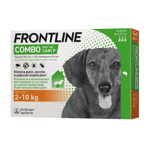 Frontline - Combo Spot On Cane -  2-10kg - 3 pipette