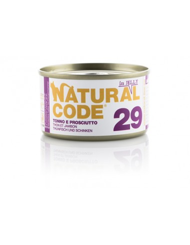 Natural Code - N.29 - Tonno e Prosciutto - In gelatina - 85g