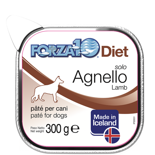 Forza10 Diet Cane - Solo Diet Agnello - Paté per cani - 300gr
