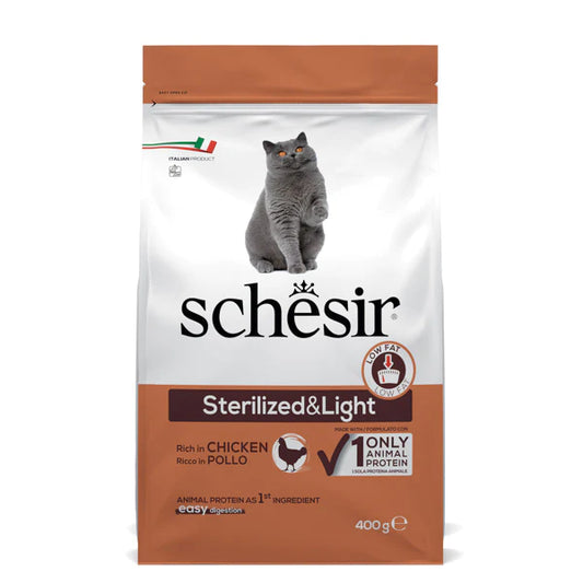 Schesir - Sterilized and Light Gatto Adulto - Ricco in Pollo - 400gr