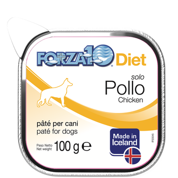 FORZA10 Diet Cane - Solo Diet Pollo - Paté per cani - 100gr