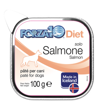 FORZA10 Diet Cane - Solo Diet Salmone - Paté per cani - 100gr