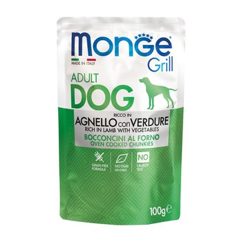 MONGE GRILL DOG BUSTE AGNELLO/VERD.100gr