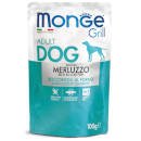 MONGE GRILL DOG BUSTE MERLUZZO 100gr