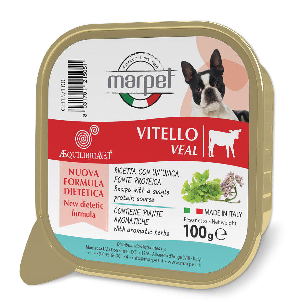 Marpet AEquilibriavet - Cibo umido per cani adulti - Vitello 100gr