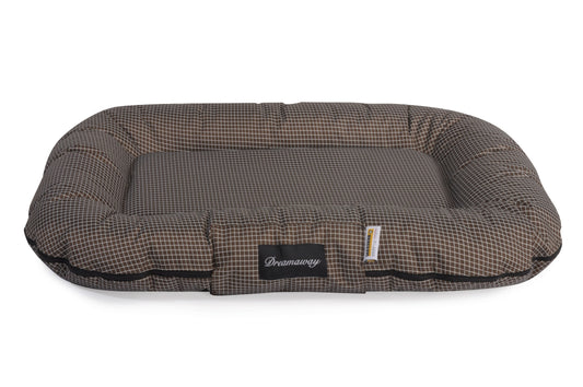 Cuscino Fabotex - Dreamaway Boston Mattress Quadro marrone - XXL - 120x90x16h cm