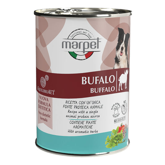 Marpet AEquilibriavet - Cibo umido per cani adulti - Bufalo 400gr