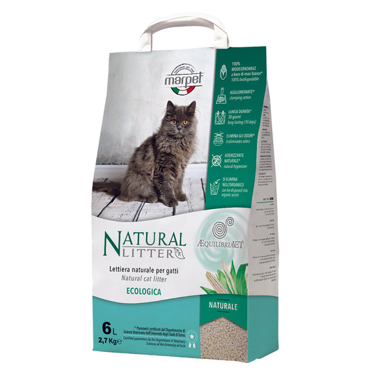 Marpet AEquilibriavet - Lettiera naturale per gatti - Naturale 6lt