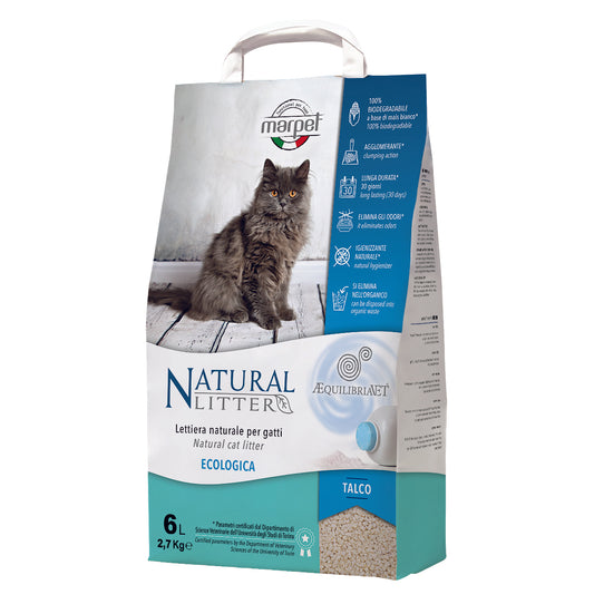 Marpet AEquilibriavet - Lettiera naturale per gatti - Talco 6lt
