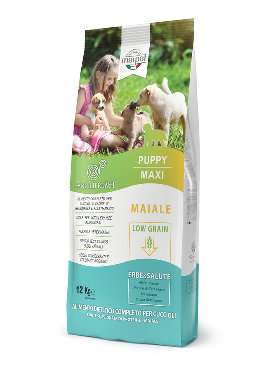 Marpet AEquilibriavet - Crocchette per Cani Puppy di grossa taglia - Maiale 12kg