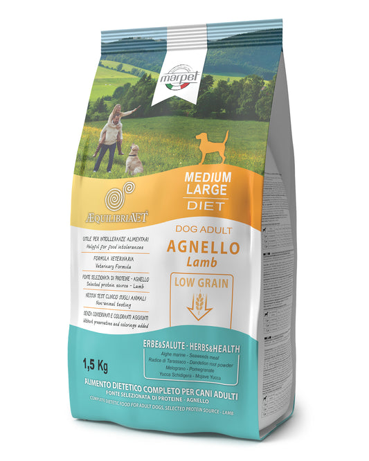 Marpet AEquilibriavet - Crocchette per cani medium/large - Agnello 1,5kg