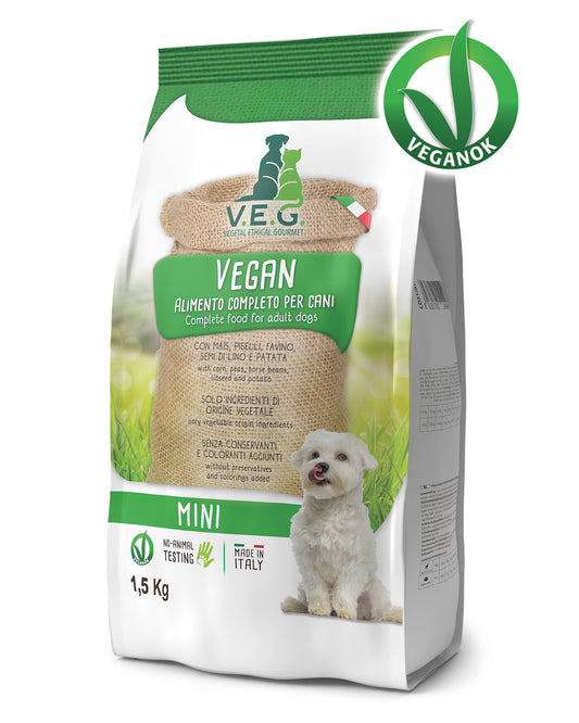 Marpet Vegan - Crocchette per cani adulti di piccola taglia - 1,5kg
