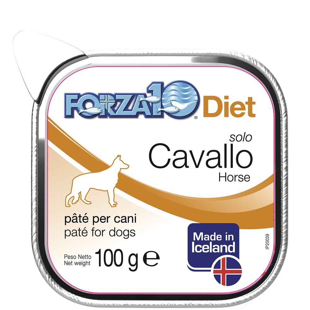 FORZA10 Diet Cane - Solo Diet Cavallo - Paté per cani - 100gr
