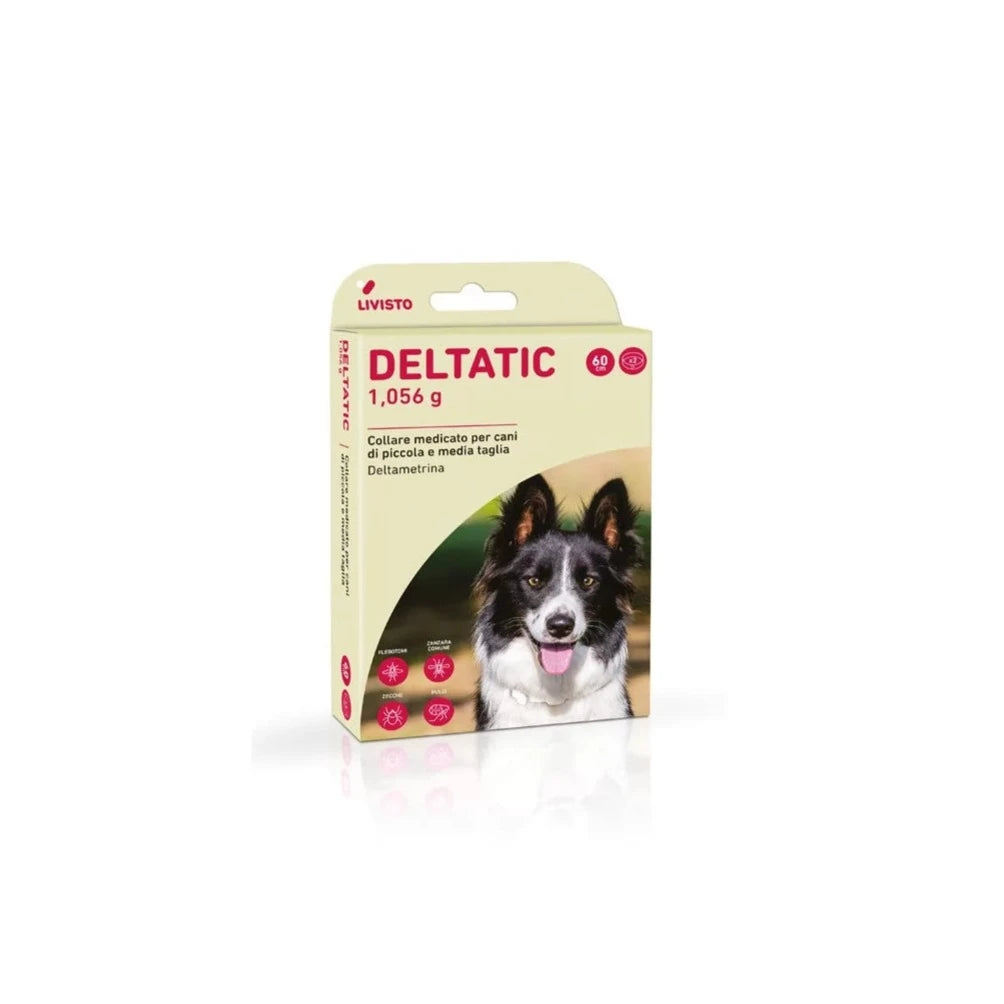Deltatic - Collare Antiparassitario Medio - 60cm - Confezione da 2pz