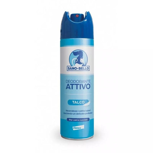 DEODORANTE ATTIVO AL TALCO CANI 250 ML