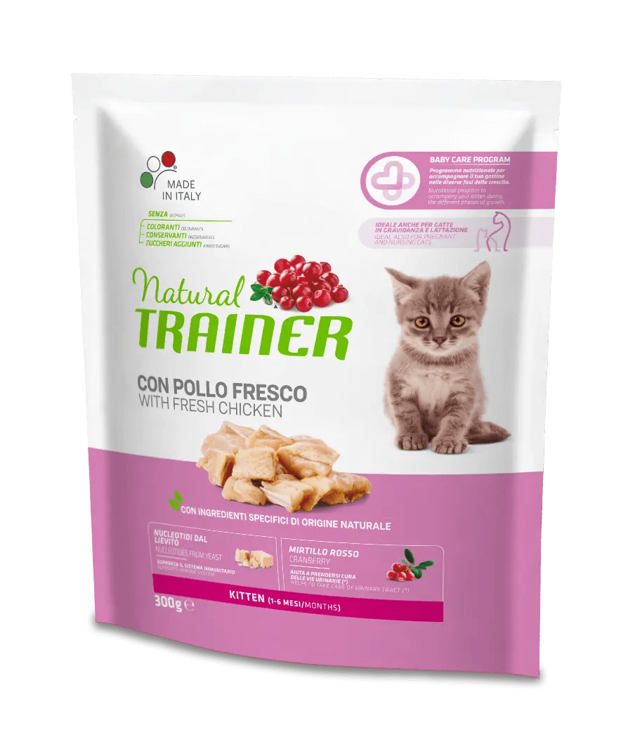 Natural Trainer - Alimento secco per gattini da 1 a 6 mesi - Pollo - 300gr